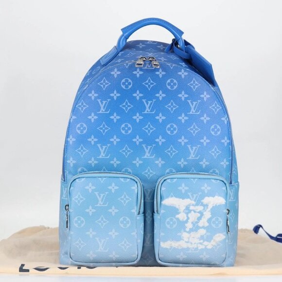 LOUIS VUITTON Monogram Clouds Multi Pocket Backpack Blue M45441 Auth yk18948M - Picture 15 of 16